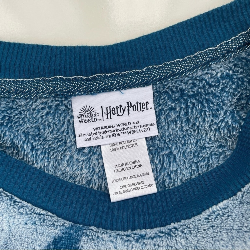 Wizarding World of Harry Potter Women's Fleece Pajama Set Turquoise SIZE XXL - Picture 4 of 14